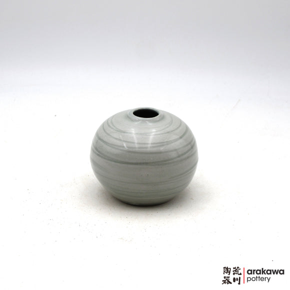 Handmade Ikebana Container Mini Vase (Round) 0517-018 made by Thomas Arakawa and Kathy Lee-Arakawa at Arakawa Pottery