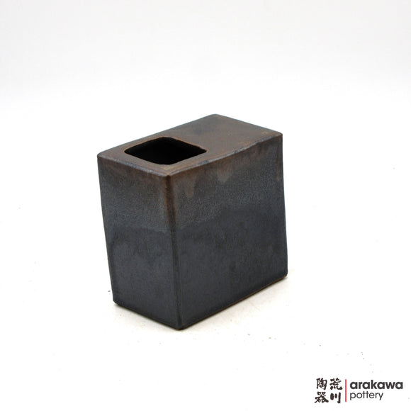Handmade Ikebana Container 5” Square Vase 0704-021 made by Thomas Arakawa and Kathy Lee-Arakawa at Arakawa Pottery