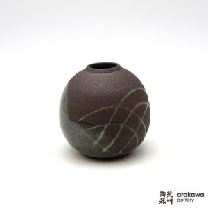 Handmade Ikebana Container Mini Vase (Round) 0704-061 made by Thomas Arakawa and Kathy Lee-Arakawa at Arakawa Pottery