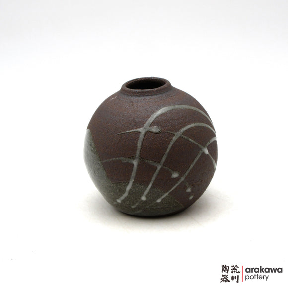 Handmade Ikebana Container Mini Vase (Round) 0704-062 made by Thomas Arakawa and Kathy Lee-Arakawa at Arakawa Pottery
