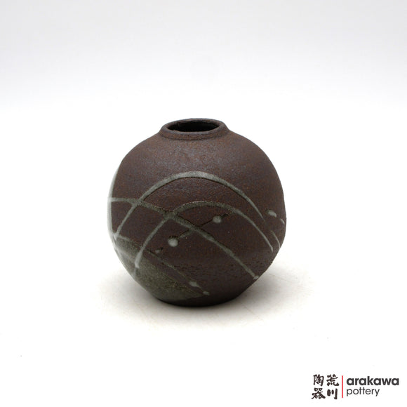 Handmade Ikebana Container Mini Vase (Round) 0704-063 made by Thomas Arakawa and Kathy Lee-Arakawa at Arakawa Pottery