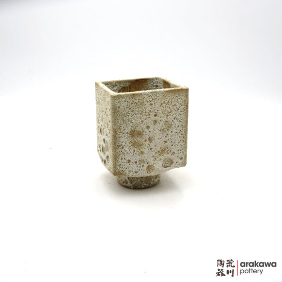 Handmade Ikebana Container 4'' cube comport 0707-057 made by Thomas Arakawa and Kathy Lee-Arakawa at Arakawa Pottery