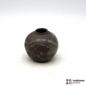 Handmade Ikebana Container Mini Vase (Round) 0724-047 made by Thomas Arakawa and Kathy Lee-Arakawa at Arakawa Pottery