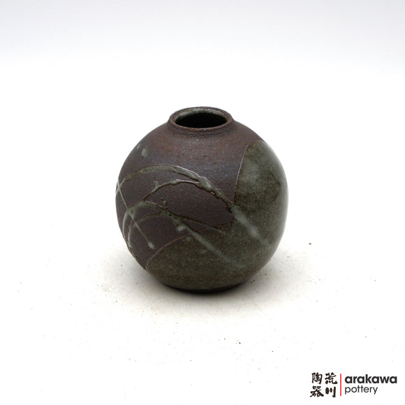 Handmade Ikebana Container Mini Vase (Round) 0724-048 made by Thomas Arakawa and Kathy Lee-Arakawa at Arakawa Pottery