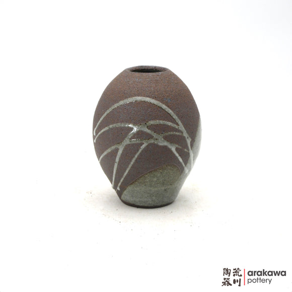 Handmade Ikebana Container Round Small Vase 5” 0919-033 made by Thomas Arakawa and Kathy Lee-Arakawa at Arakawa Pottery