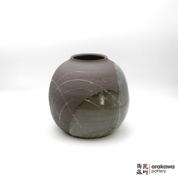 Handmade Ikebana Container - Tsubo-vase MID - 1005-013 made by Thomas Arakawa and Kathy Lee-Arakawa at Arakawa Pottery