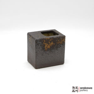 Handmade Ikebana Container - 4" Square Vase - 1005-039 made by Thomas Arakawa and Kathy Lee-Arakawa at Arakawa Pottery
