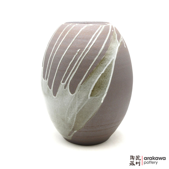 Handmade Ikebana Container Tsubo vase  1015-004 made by Thomas Arakawa and Kathy Lee-Arakawa at Arakawa Pottery