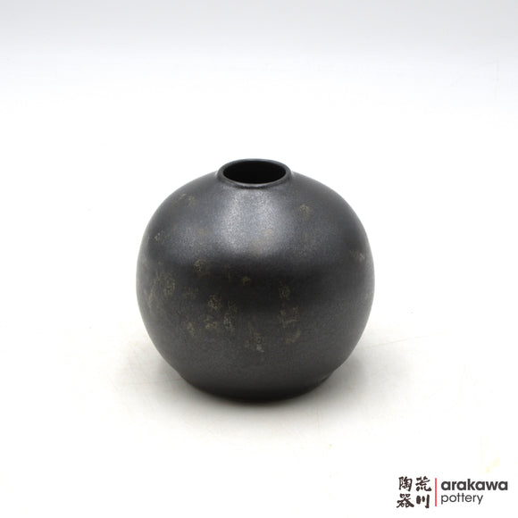 Handmade Ikebana Container Round Small Vase 4” 1015-091 made by Thomas Arakawa and Kathy Lee-Arakawa at Arakawa Pottery