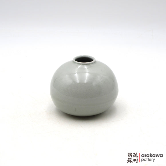 Handmade Ikebana Container Round Small Vase 4” 1015-094 made by Thomas Arakawa and Kathy Lee-Arakawa at Arakawa Pottery