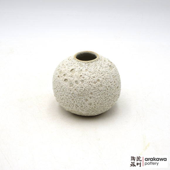 Handmade Ikebana Container Round Small Vase 4” 1015-095 made by Thomas Arakawa and Kathy Lee-Arakawa at Arakawa Pottery