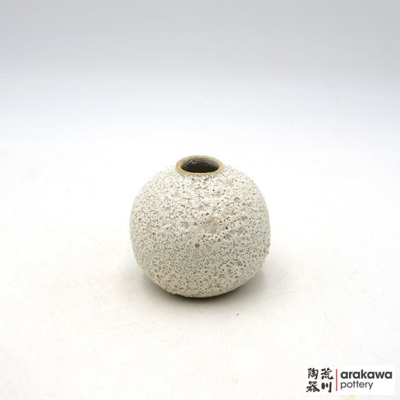 Handmade Ikebana Container Round Small Vase 4” 1015-096 made by Thomas Arakawa and Kathy Lee-Arakawa at Arakawa Pottery