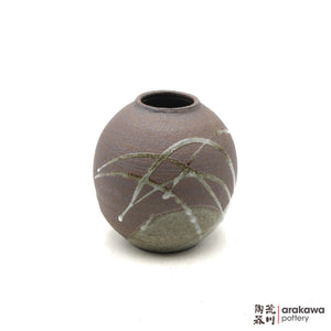Handmade Ikebana Container Round Small Vase 5” 1024-046 made by Thomas Arakawa and Kathy Lee-Arakawa at Arakawa Pottery