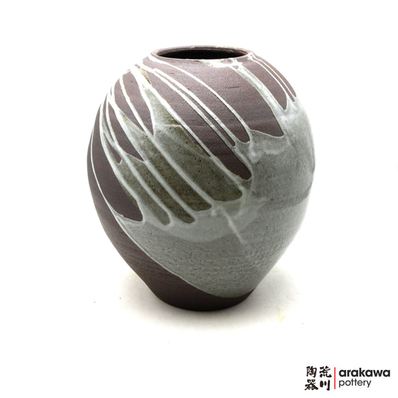 Handmade Ikebana Container Tsubo vase  1104-012 made by Thomas Arakawa and Kathy Lee-Arakawa at Arakawa Pottery