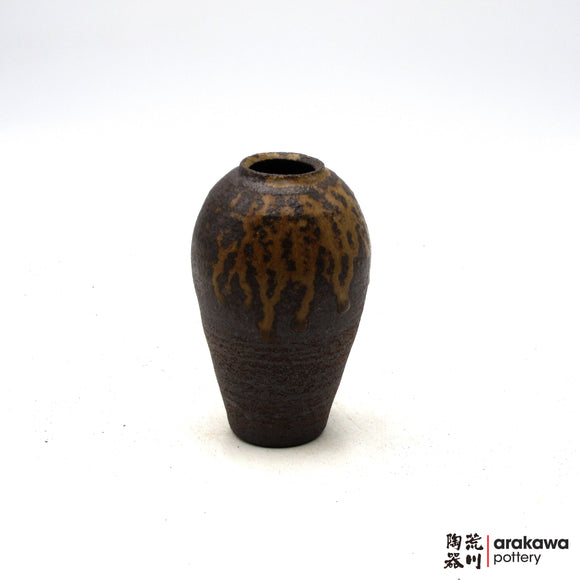 Handmade Ikebana Container Round Small Vase 5” 1104-060 made by Thomas Arakawa and Kathy Lee-Arakawa at Arakawa Pottery