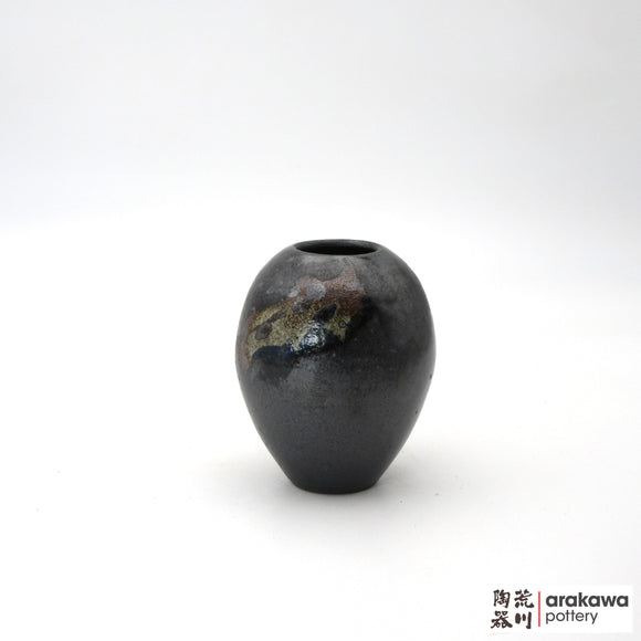 Handmade Ikebana Container Round Small Vase 5ﾔ 1106-058 made by Thomas Arakawa and Kathy Lee-Arakawa at Arakawa Pottery