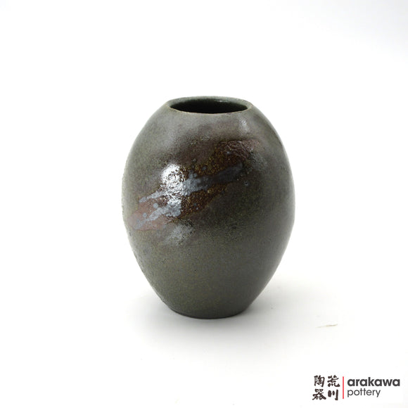 Handmade Ikebana Container Round Small Vase 5ﾔ 1106-059 made by Thomas Arakawa and Kathy Lee-Arakawa at Arakawa Pottery