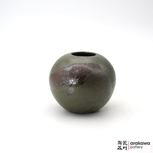 Handmade Ikebana Container Round Small Vase 4ﾔ 1106-065 made by Thomas Arakawa and Kathy Lee-Arakawa at Arakawa Pottery