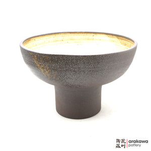 Handmade Ikebana Container Fusako Bowl Comport 1118-002 made by Thomas Arakawa and Kathy Lee-Arakawa at Arakawa Pottery