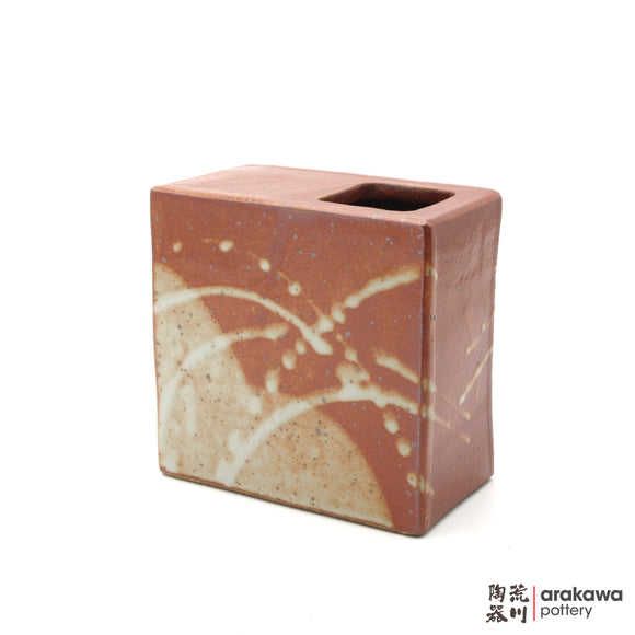 Handmade Ikebana Container 5ﾔ Square Vase 1125-041 made by Thomas Arakawa and Kathy Lee-Arakawa at Arakawa Pottery
