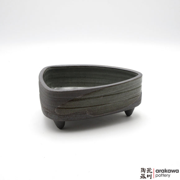 Handmade Ceramic Ikebana Container: Onigiri, Clear Drip glaze - 1127 – 027 made by Thomas Arakawa and Kathy Lee-Arakawa at Arakawa Pottery