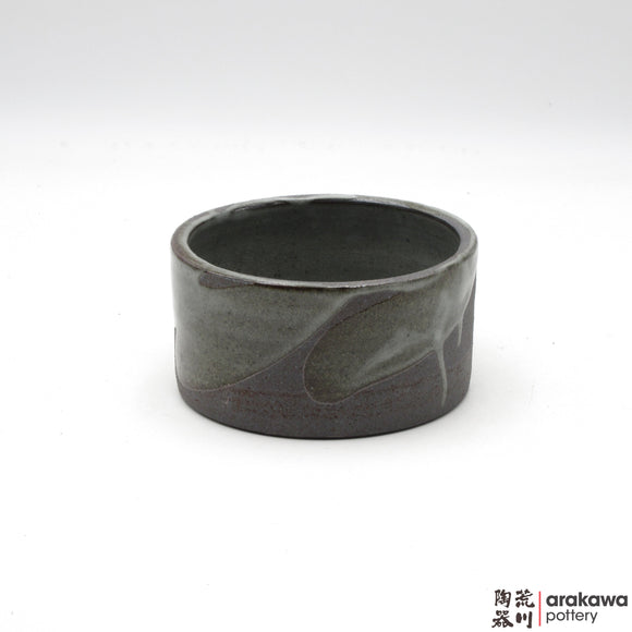 Handmade Ceramic Ikebana Container: mini Suiban, Clear Drip glaze - 1127 – 041 made by Thomas Arakawa and Kathy Lee-Arakawa at Arakawa Pottery