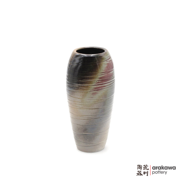 Handmade Ceramic Ikebana Container: Mini Vase (L), Peacock glaze - 1127 - 111 made by Thomas Arakawa and Kathy Lee-Arakawa at Arakawa Pottery