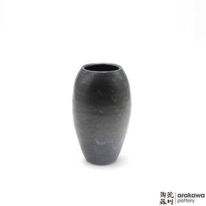Handmade Ceramic Ikebana Container: Mini Vase (M) , Black and Chun glaze - 1127 - 114 made by Thomas Arakawa and Kathy Lee-Arakawa at Arakawa Pottery