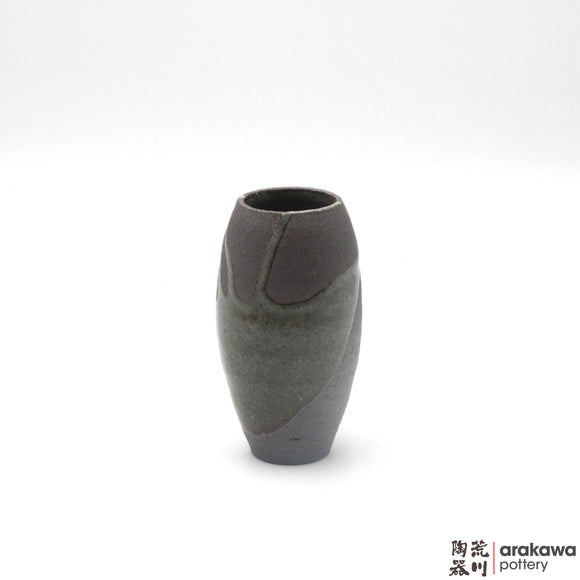 Handmade Ceramic Ikebana Container: Mini Vase (M) , Clear Drip glaze - 1127 - 115 made by Thomas Arakawa and Kathy Lee-Arakawa at Arakawa Pottery