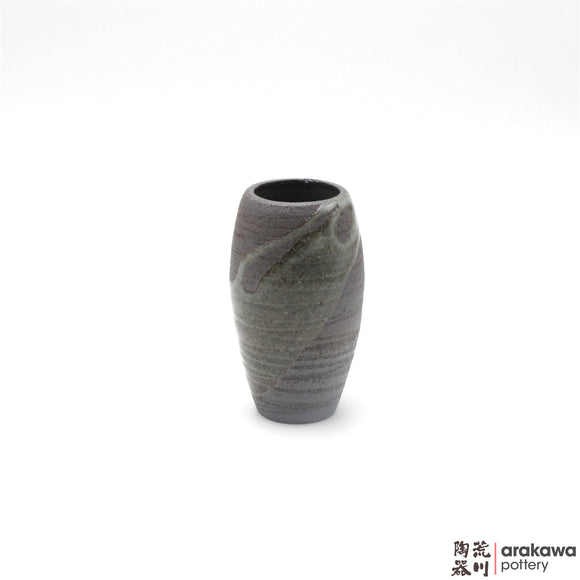 Handmade Ceramic Ikebana Container: Mini Vase (S) , Clear Drip glaze - 1127 - 116 made by Thomas Arakawa and Kathy Lee-Arakawa at Arakawa Pottery