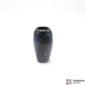 Handmade Ceramic Ikebana Container: Mini Vase (S) , Navy and Flambe glaze - 1127 - 117 made by Thomas Arakawa and Kathy Lee-Arakawa at Arakawa Pottery