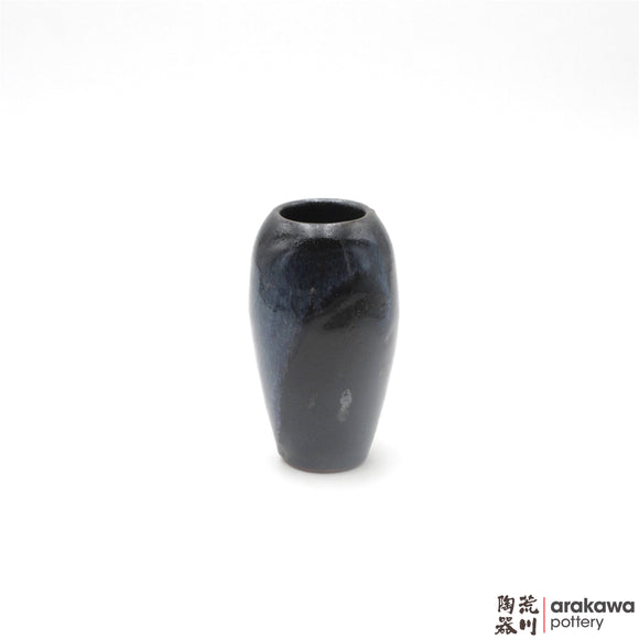 Handmade Ceramic Ikebana Container: Mini Vase (S) , Navy and Flambe glaze - 1127 - 117 made by Thomas Arakawa and Kathy Lee-Arakawa at Arakawa Pottery
