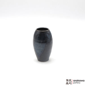 Handmade Ceramic Ikebana Container: Mini Vase (S) , Navy and Flambe glaze - 1127 - 118 made by Thomas Arakawa and Kathy Lee-Arakawa at Arakawa Pottery