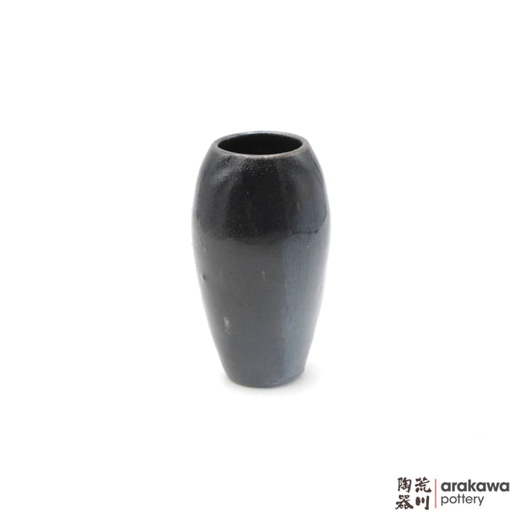 Handmade Ceramic Ikebana Container: Mini Vase (M) , Navy and Flambe glaze - 1127 - 141 made by Thomas Arakawa and Kathy Lee-Arakawa at Arakawa Pottery
