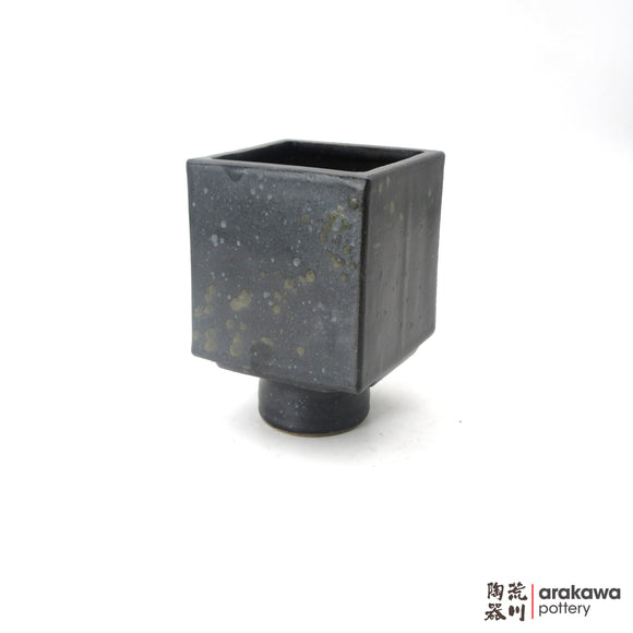 Handmade Ikebana Container 4'' cube comport 1206-057 made by Thomas Arakawa and Kathy Lee-Arakawa at Arakawa Pottery