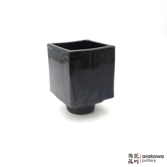 Handmade Ikebana Container 4'' cube comport 1206-058 made by Thomas Arakawa and Kathy Lee-Arakawa at Arakawa Pottery