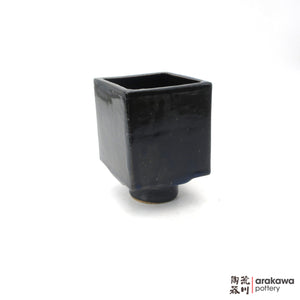 Handmade Ikebana Container 4'' cube comport 1206-059 made by Thomas Arakawa and Kathy Lee-Arakawa at Arakawa Pottery