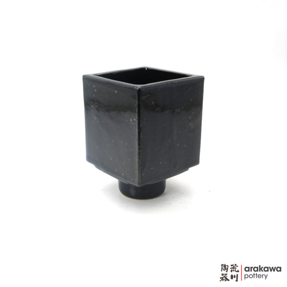 Handmade Ikebana Container 4'' cube comport 1206-060 made by Thomas Arakawa and Kathy Lee-Arakawa at Arakawa Pottery
