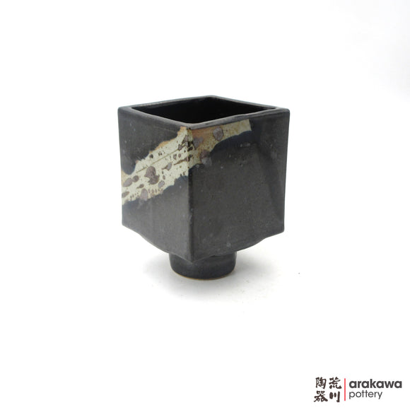 Handmade Ikebana Container 4'' cube comport 1206-063 made by Thomas Arakawa and Kathy Lee-Arakawa at Arakawa Pottery