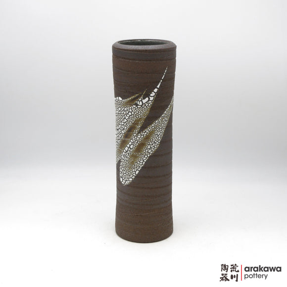 Handmade Ikebana Container - 13” Cylinder  - 1208-009 made by Thomas Arakawa and Kathy Lee-Arakawa at Arakawa Pottery