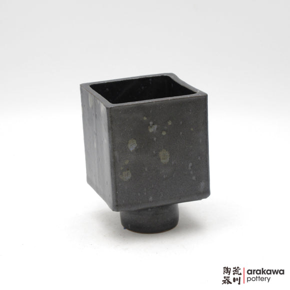Handmade Ikebana Container - 4” Cube Compote - 1208-054 made by Thomas Arakawa and Kathy Lee-Arakawa at Arakawa Pottery