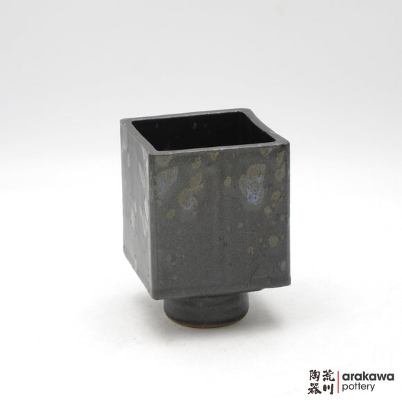 Handmade Ikebana Container - 4” Cube Compote - 1208-055 made by Thomas Arakawa and Kathy Lee-Arakawa at Arakawa Pottery
