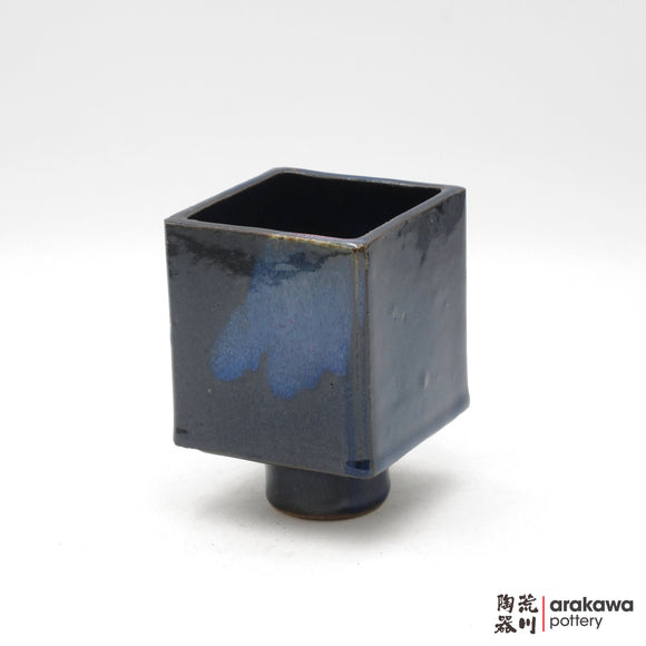 Handmade Ikebana Container - 4” Cube Compote - 1208-056 made by Thomas Arakawa and Kathy Lee-Arakawa at Arakawa Pottery