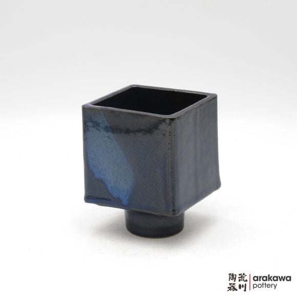 Handmade Ikebana Container - 4” Cube Compote - 1208-057 made by Thomas Arakawa and Kathy Lee-Arakawa at Arakawa Pottery