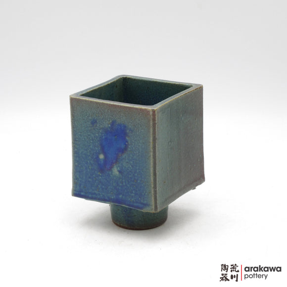 Handmade Ikebana Container - 4” Cube Compote - 1208-058 made by Thomas Arakawa and Kathy Lee-Arakawa at Arakawa Pottery