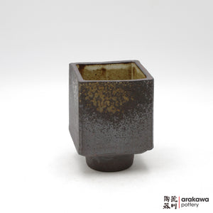 Handmade Ikebana Container - 4” Cube Compote - 1208-064 made by Thomas Arakawa and Kathy Lee-Arakawa at Arakawa Pottery