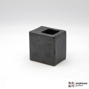 Handmade Ikebana Container - 4” Square Vase - 1208-097 made by Thomas Arakawa and Kathy Lee-Arakawa at Arakawa Pottery