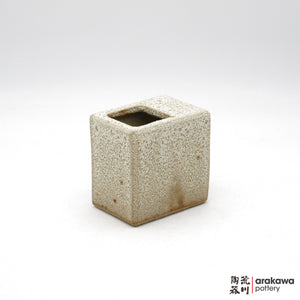 Handmade Ikebana Container - 4” Square Vase - 1208-104 made by Thomas Arakawa and Kathy Lee-Arakawa at Arakawa Pottery