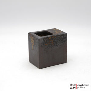 Handmade Ikebana Container - 4” Square Vase - 1208-110 made by Thomas Arakawa and Kathy Lee-Arakawa at Arakawa Pottery