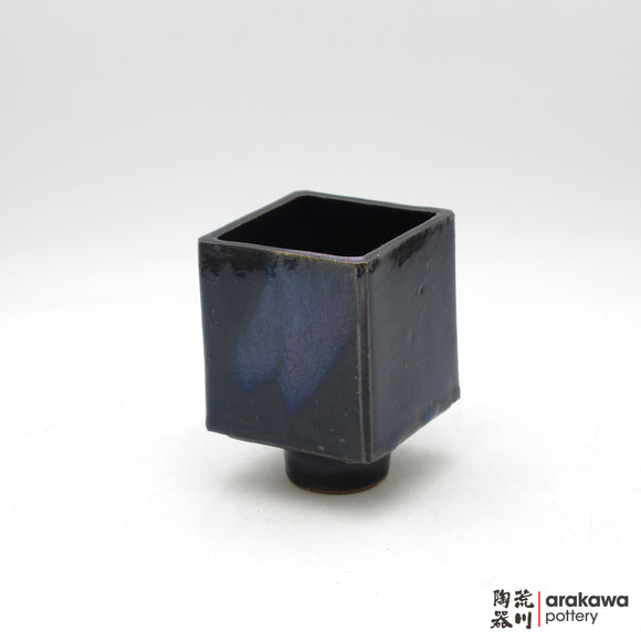 Handmade Ikebana Container - 4” Cube Compote - 1208-243 made by Thomas Arakawa and Kathy Lee-Arakawa at Arakawa Pottery